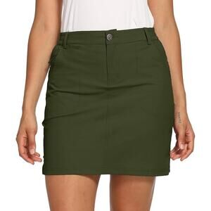 CQC Women's Outdoor Sports UPF 50+ Skort, Athletic Trail Hiking Golf Skirt Sz M